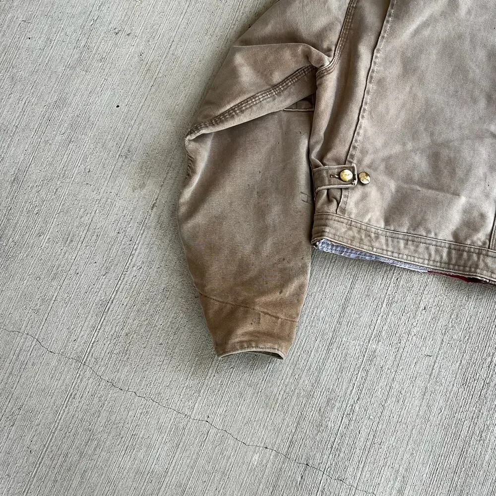 Carhartt cropped detroit style brown work wear jacket